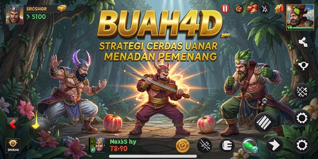 Tampilan gameplay menarik dari BUAH4D dengan elemen strategi.