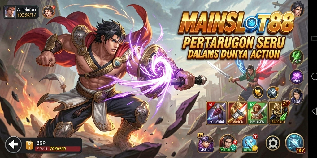 Tampilan gameplay mendebarkan dalam MAINSLOT88 dengan aksi yang intens.