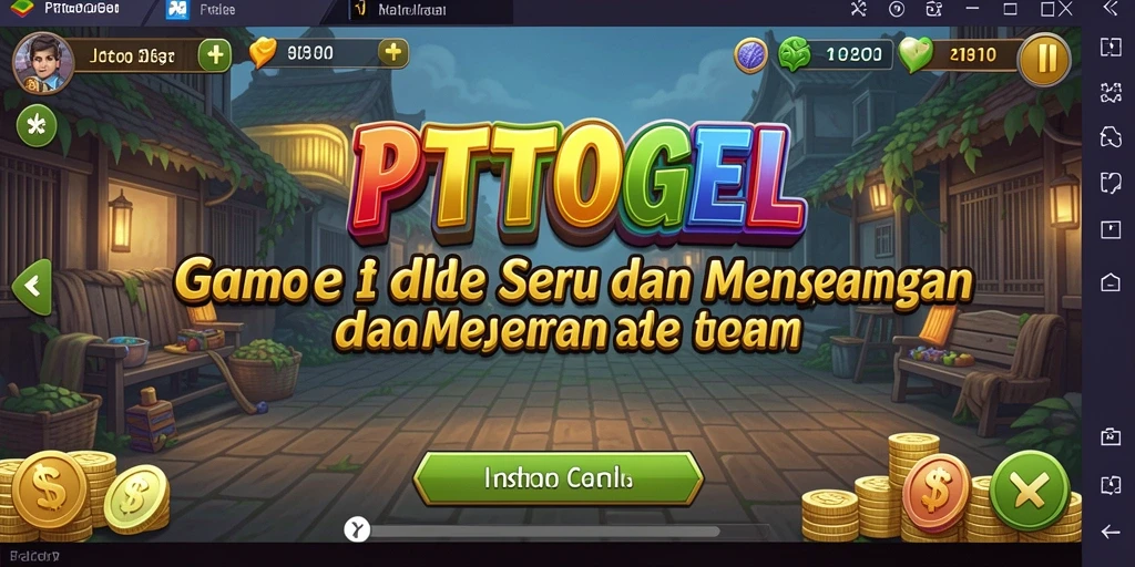 Tampilan gameplay PTTOGEL yang santai dan menyenangkan.