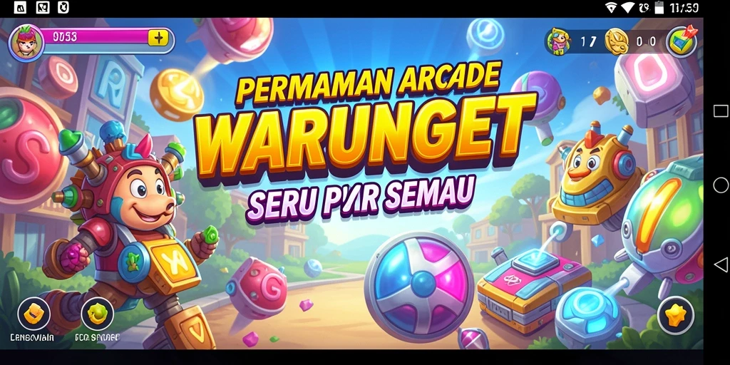 Screenshot gameplay WARUNGBET dengan mini game seru.